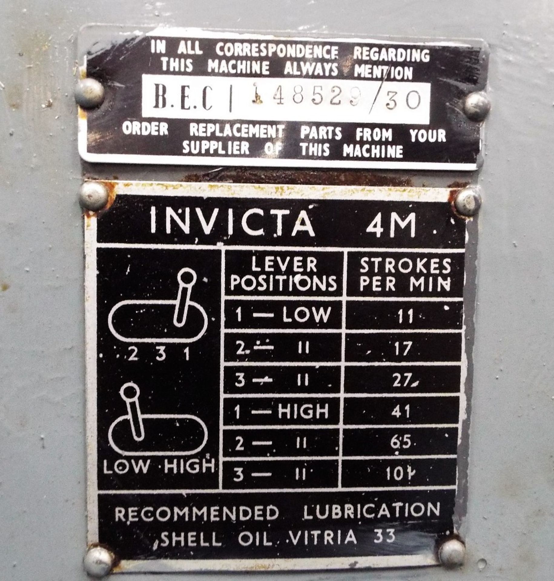 Invicta 4M Shaper - Image 4 of 7
