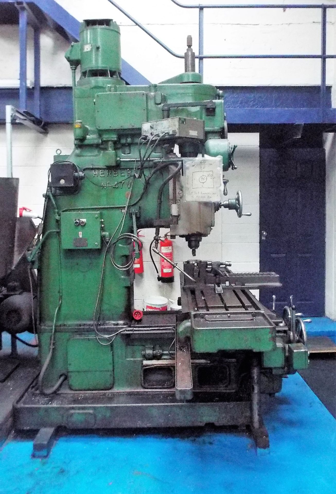 Herbert No.47 V Vertical Milling Machine, - Image 5 of 11