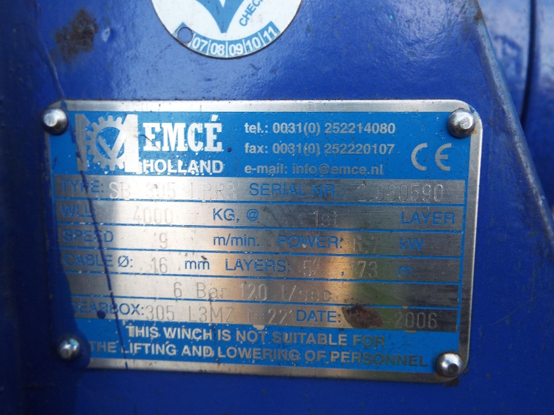 Emce 3000Kg Pneumatic Winch - Image 2 of 5