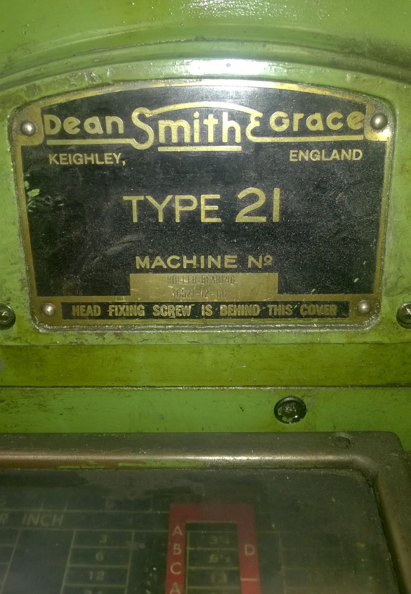 Dean Smith & Grace Type 21 Lathe. - Image 2 of 3