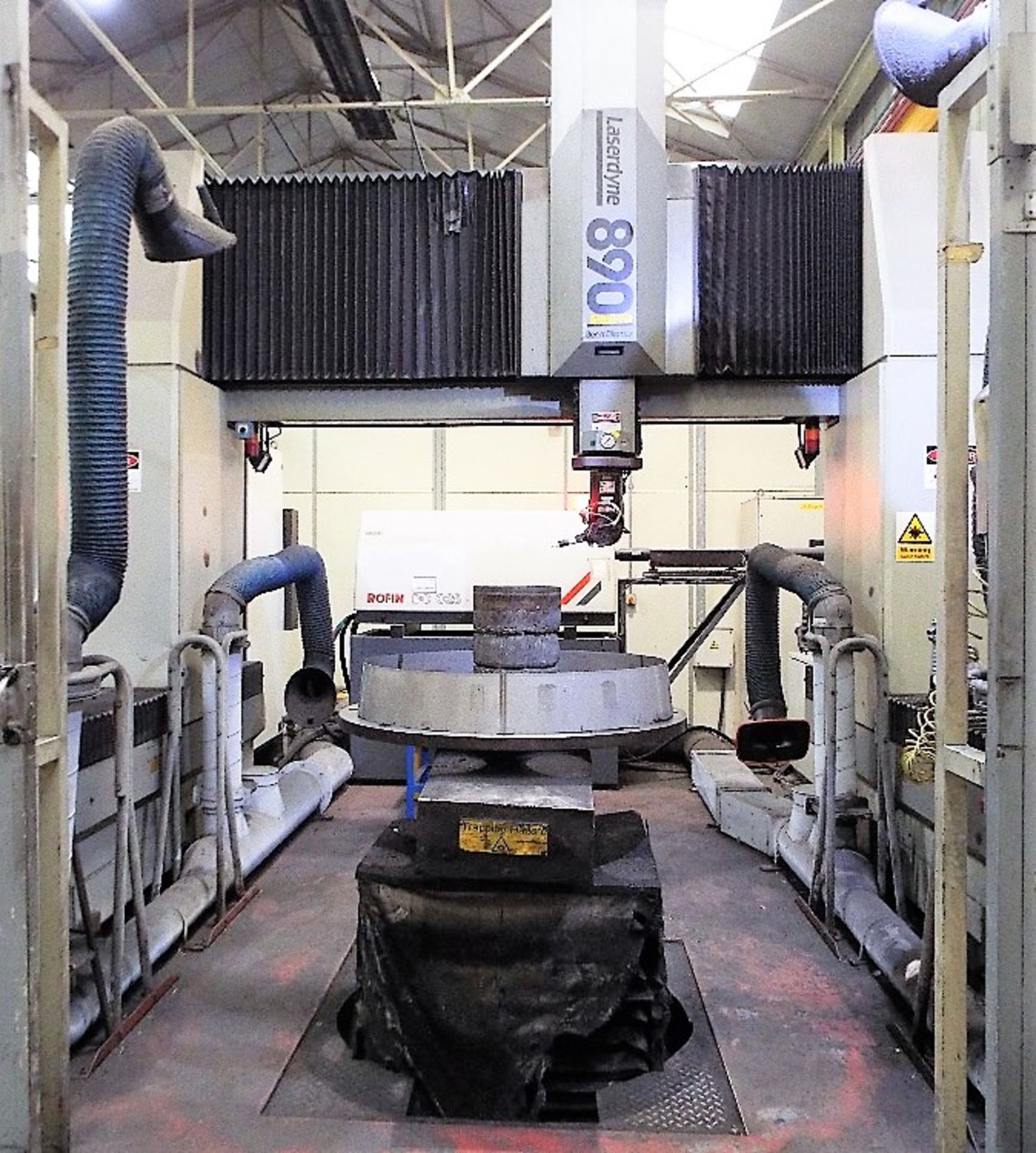Lumonics Laserdyne 890 Beam Director Multiaxis Laser System cw Dust Extractor and Chilling Unit.