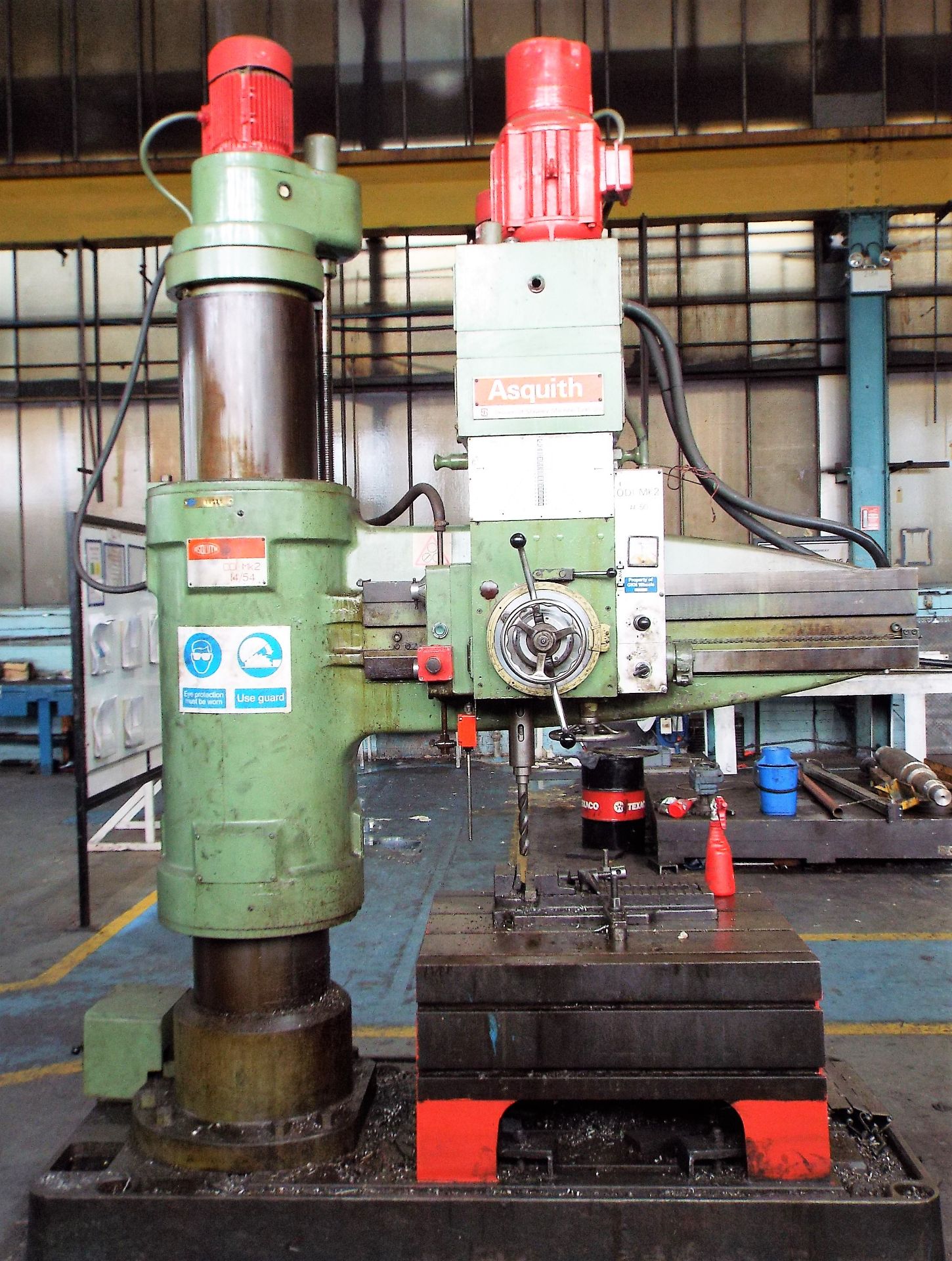 Asquith ODI MK2 14/54 Radial Arm Drill cw Box Table