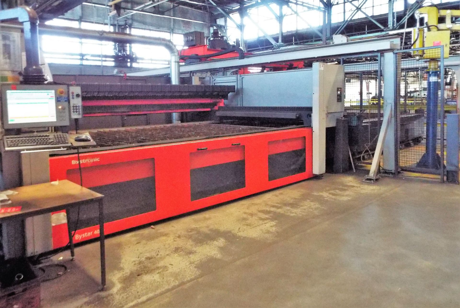 Bystronic 4020/Bylaser 6000/BytransCross 4020 - Laser Cutting Cell cw Support Equipment.