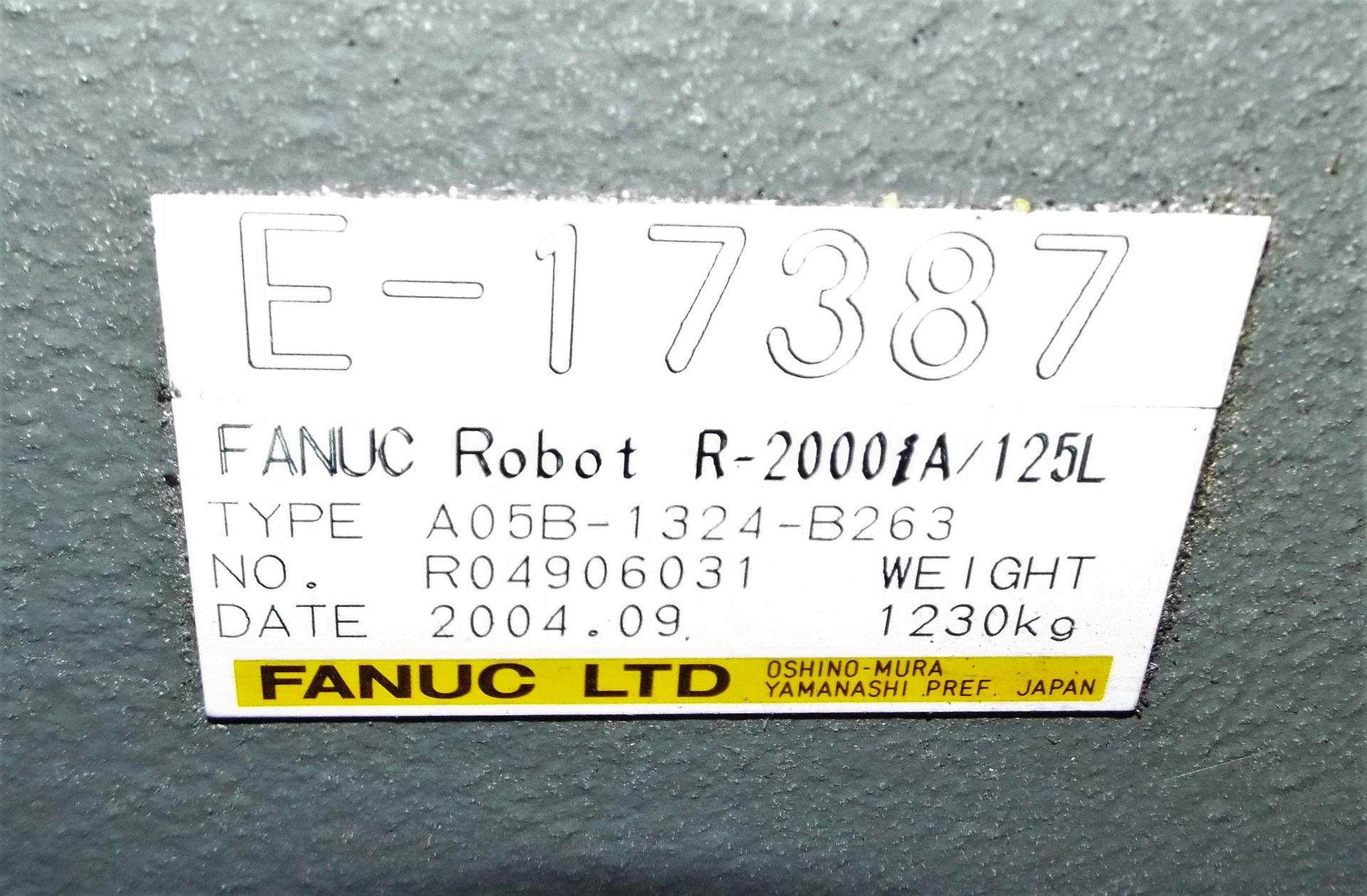Fanuc Robot Type R-2000 - iA - 125L - RJ3iB Control - Image 4 of 8
