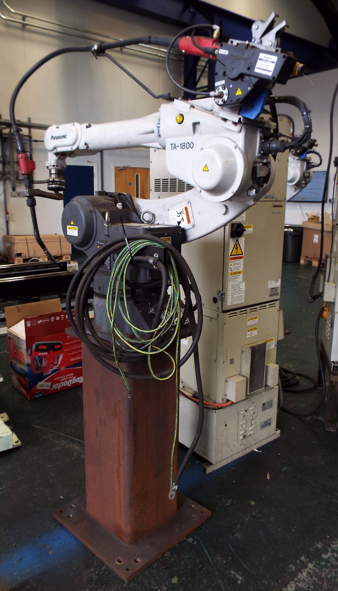 Panasonic TA1800 MIG Welding Robot cw Power Source,Transformer & 7th Axis Rotating Positioner