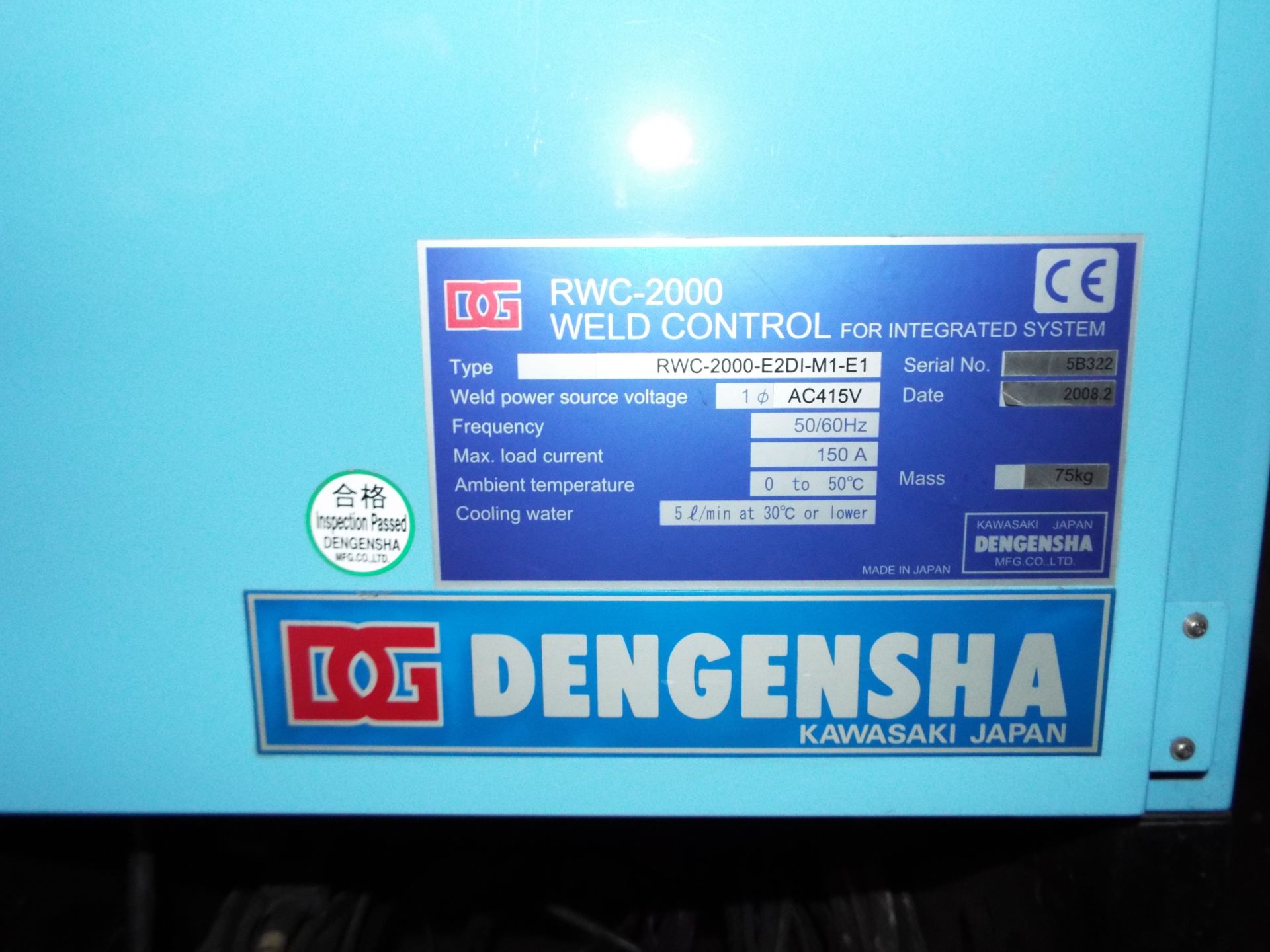 Fanuc Robot Type R-2000iB - 165F - R30iA Control - Dengensha RWC Weld Timer Spot Welder - Image 9 of 12