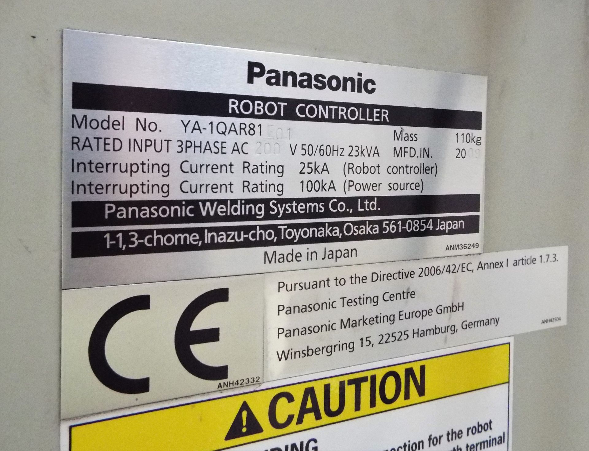 Panasonic TA1800 MIG Welding Robot - Image 4 of 9