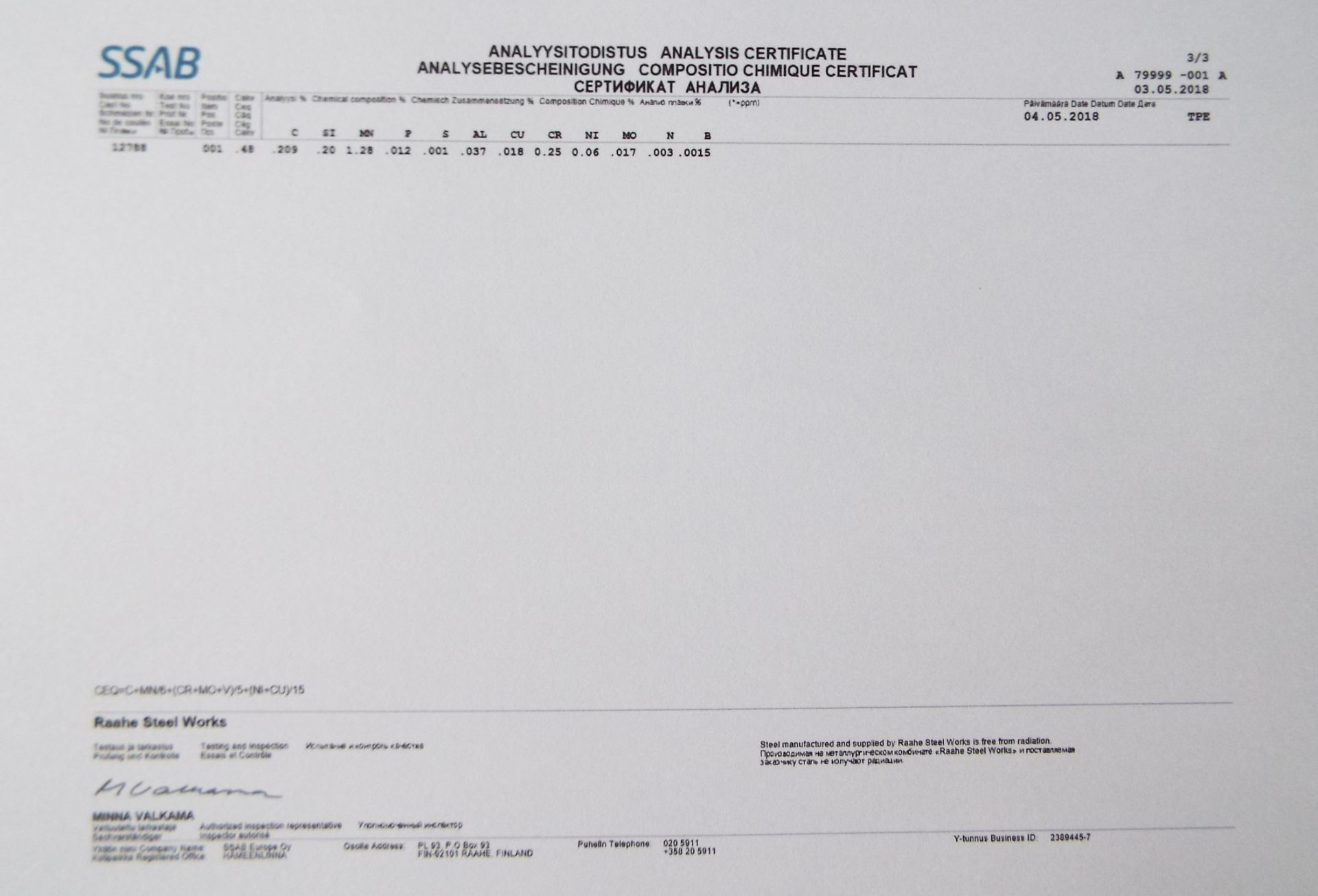 A Quantity Of Raex 450 Abrasion Resistant Sheet Metal - Image 19 of 19