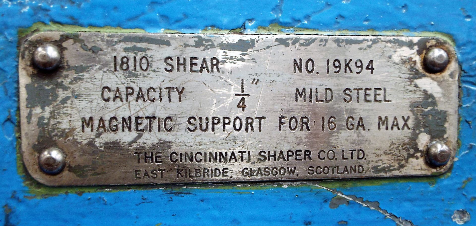 Cincinnati Guillotine/Shear - Image 3 of 7