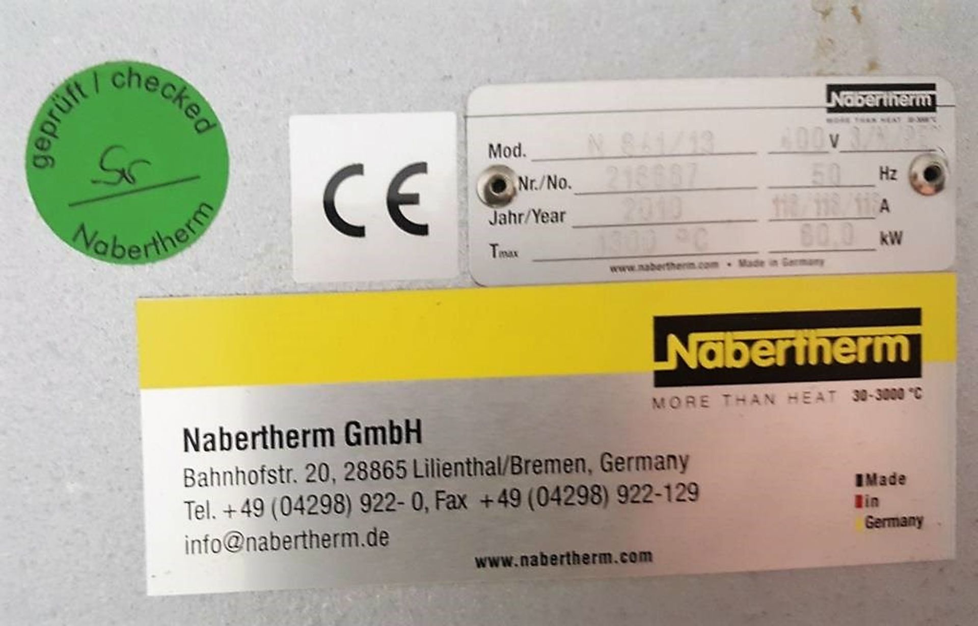 Nabertherm Universal Chamber Furnace Type - N641-13. - Image 2 of 10