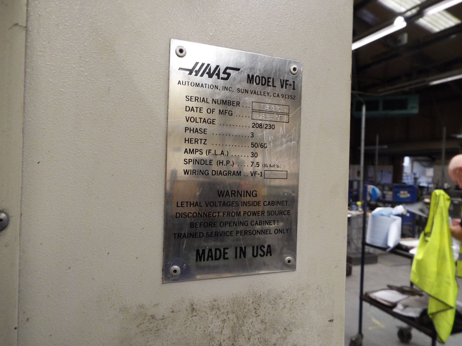 HAAS VF-1 CNC Machining Centre - Image 5 of 9