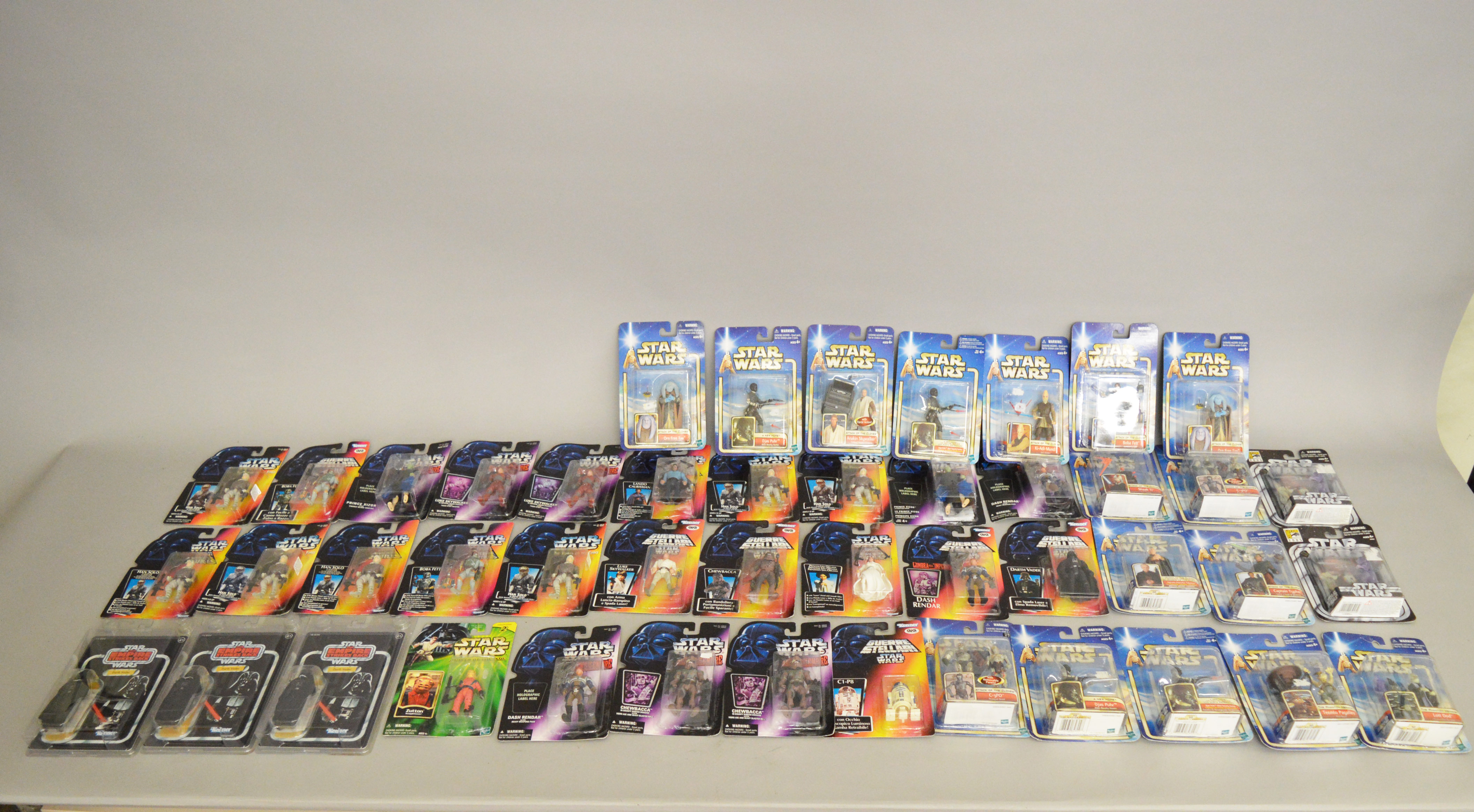 Forty six Star Wars figures by Kenner, Tomy, Hasbro etc,