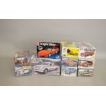 Ten AMT and Monogram 1:24 scale plastic model kits, all 'Yank Tanks'. Ex-shop stock, sealed.