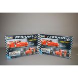 Two Revell 05748 9091 Ferrari Set 1:48 plastic model kits. Both boxed, ex-shop stock.