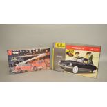 Two plastic model kits: Heller Citroen DS 19 1:16 scale;