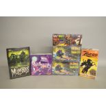 Six TV & film related plastic model kits by Moebius,