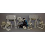 A quantity of unboxed vintage Star Wars related items, including 2 x 'AT-AT',
