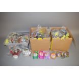 A large collection of Happy Meal toys, all still sealed from McDonalds and KFC, includes; Star Wars,