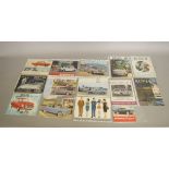 Seventeen vintage Car Sales Brochures, various marques including DKW, Riley, Singer, Humber,