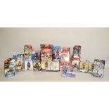 Sixteen boxed and carded 'Batgirl' action figures by various manufacturers including Kenner,