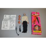 Denys Fisher Six Million Dollar Man Maskatron action figure, complete with 3 masks.