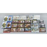Twenty four boxes of plastic figures by Caesar and Trumpeter, 1:35 and 1:72 scale.