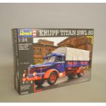 Revell 07559 Krupp Titan SWL 80 lorry 1:24 scale plastic model kit. Boxed, unstarted and complete.