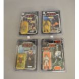 Four Star Wars Return Of The Jedi figures including one of the last 17.