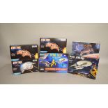 Six Revell Star Trek plastic model kits: 04809 Maquis Fighter;