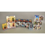 A quantity of Superman and Smallville related items, mostly action figures including 'Green Arrow',