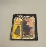 An Original Star Wars Trilogy Carded Jawa Plastic Figure,