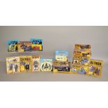 Thirteen Batman figures and vehicles by Toy Biz,