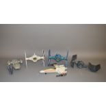 Star Wars vehicles by Kenner x5 which includes; Battle damaged Tie Fighter,
