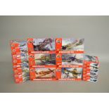 Twenty Airfix plastic model kits, all 1:72 scale aircraft. Boxed, ex-shop stock.