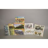 Twenty eight sealed and boxed Military figure and vehicle kits by Zvezda together with seven other