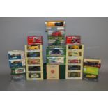 A good quantity of boxed diecast car, van, truck and bus models by Corgi,