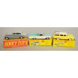 Three boxed Dinky Toys diecast models, 150 Rolls Royce,