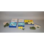 Four boxed Dinky Toys military diecast models, 622 10 ton Army Truck, 651 Centurion Tank,