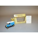 A boxed Matchbox 'Models of Yesteryear' Y-12 1912 Ford Model T Van 'Hoover' in blue with white roof.