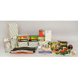 A quantity of vintage Scalextric accessories, some boxed, including A/202 Racing Pit,