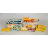 Five boxed Dinky Toys, 172 Studebaker, 190 Caravan, 192 De Soto Fireflite,