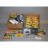A quantity of boxed diecast metal and plastic models by Corgi, Solido and others,