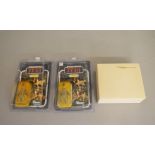 Two Star Wars figures, (last 17) by Kenner Teebo x2 3 3/4 figure on a 79 back card by Kenner,