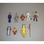 Eight Star Wars last 17 figures which includes; Amanaman (complete), Barada, Anakin Skywalker,
