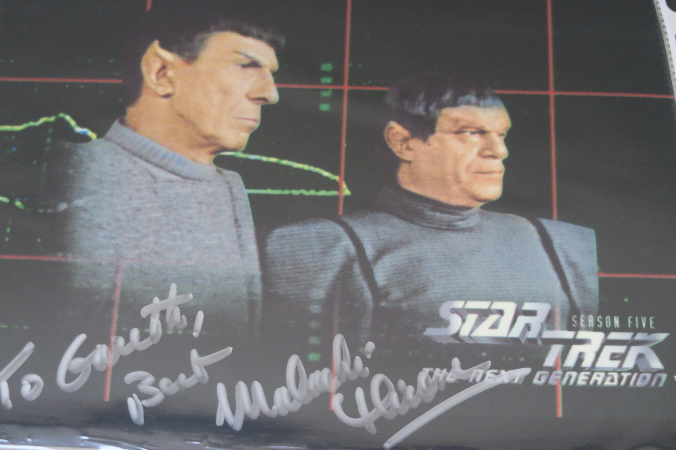 A collection of Star Trek photographs most of which are signed by the stars the collector attended - Image 8 of 16