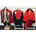 Three long coats one with Western Costume co Hollywood label name C.