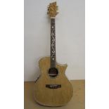 Lindo slim SE electro - acoustic guitar with angels and attractive inlay.