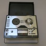 Vintage Grundig reel to reel tape player from the 1960s model number TK 124.