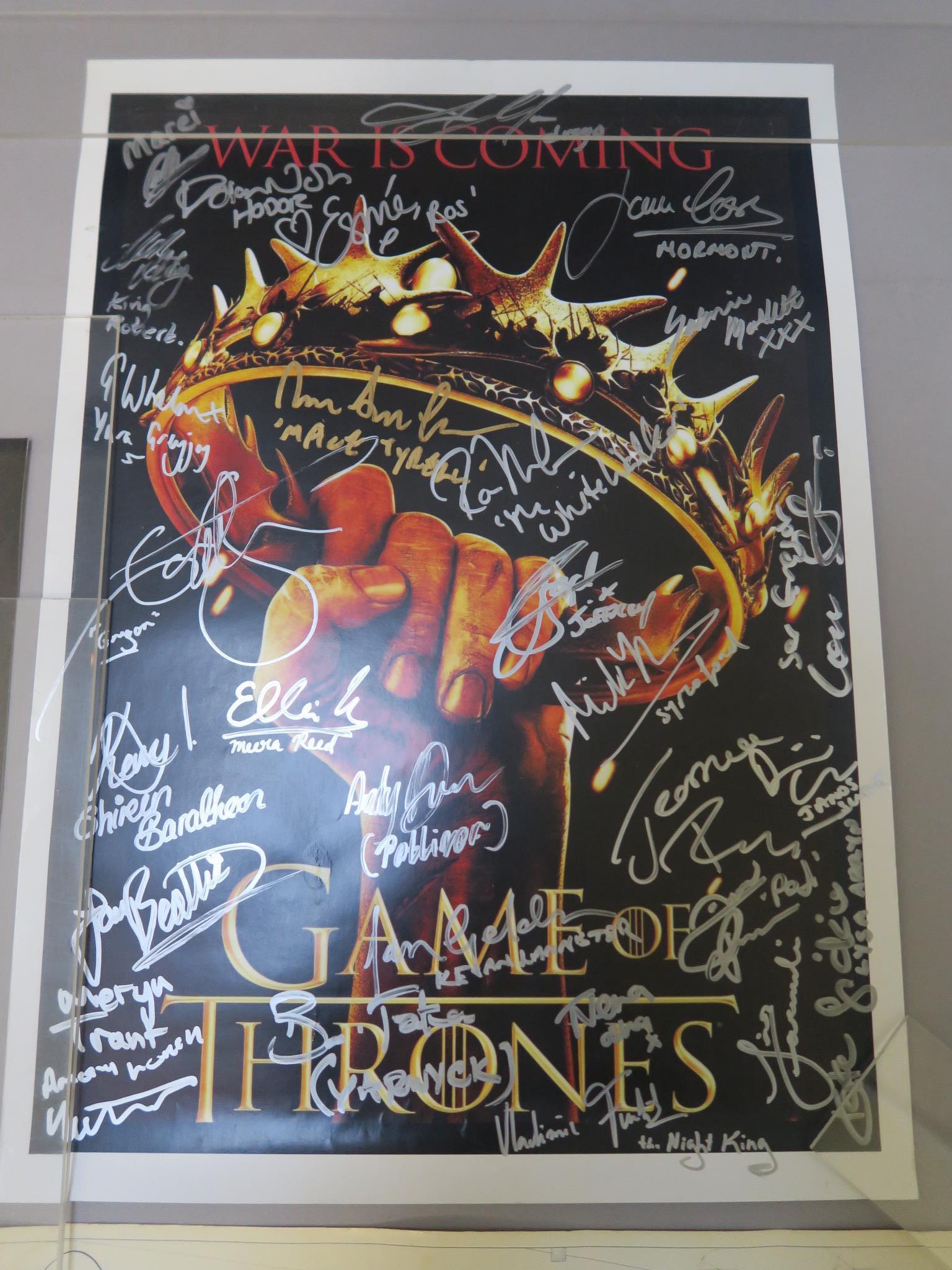 Signed posters including Game of Thrones cast signed posters (2) with signatures from The Night - Image 2 of 2