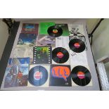 Yes collection of eleven LP vinyl records including Yes Atlantic 588190 red and plum label gatefold